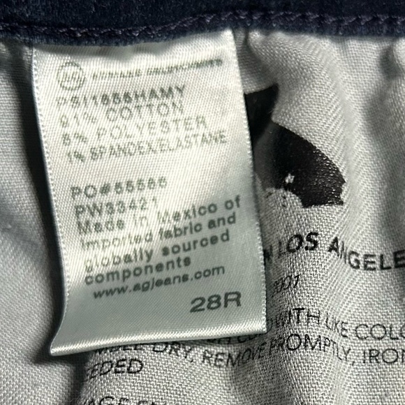 AG Adriano Goldschmied Denim 28R The Prima Ankle Cigarette Jean Dark Wash - Picture 11 of 13